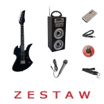 Zestaw gitara elektryczna + wzmacniacz gitarowy ( kolumna )